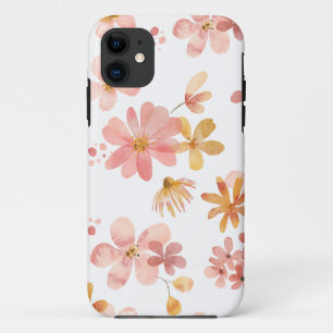 Watercolor Blush and Gold Floral Phone Case