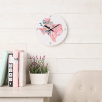 Watercolor Blush Floral Texas Rustic Pink