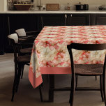 Watercolor blush pink and gold floral chic linen tablecloth<br><div class="desc">The Watercolor Blush Pink and Gold Floral Chic Linen Collection is an exquisite blend of delicate hues and timeless elegance. Each piece in this collection is carefully crafted to bring a touch of sophistication and luxury to any setting. The watercolor blush pink tones exude a sense of femininity and grace,...</div>
