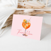 Watercolor Blush Pink Aperol Spritz Bridal Shower