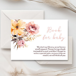 Watercolor blush pink girl baby shower card