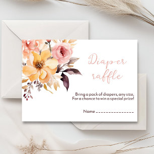 Watercolor blush pink girl baby shower card