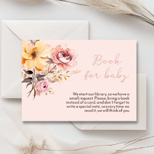 Watercolor blush pink girl baby shower invitation 