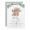 Watercolor Boho Baby Boy Shower Invitation