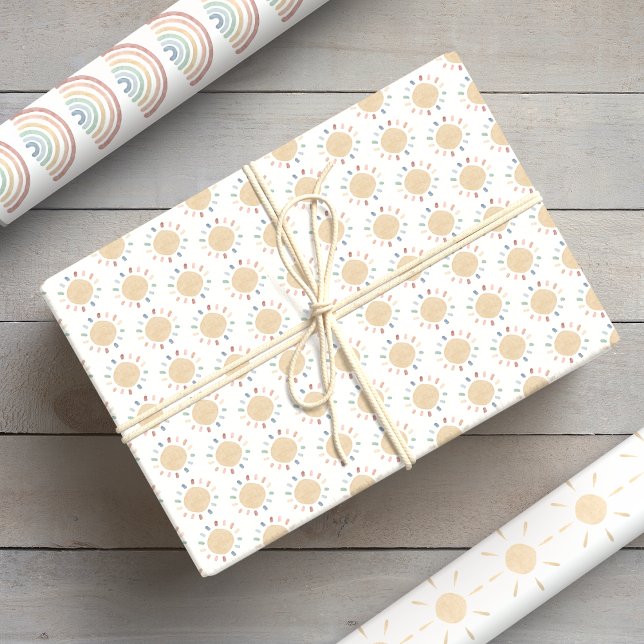 Watercolor Boho Baby Wrapping Paper Sheet (Watercolor Boho Baby Wrapping Paper Sheets
)