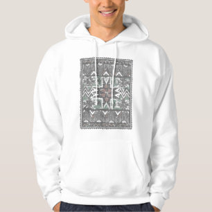 Watercolor Boho Blanket Geometric Pattern Graphic Hoodie