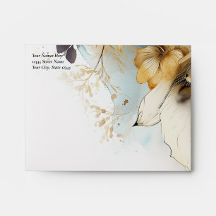 Watercolor Boho Calla Lily Envelope