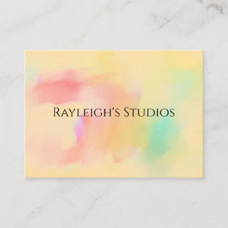Watercolor Boho Cottage Shabby Chic Business Card