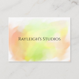 Watercolor Boho Cottage Shabby Chic Business Card