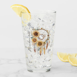 Watercolor Boho Dreamcatcher Glass