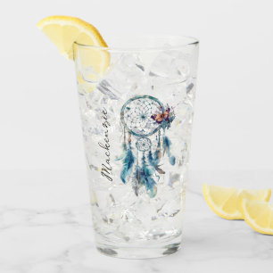 Watercolor Boho Dreamcatcher Glass