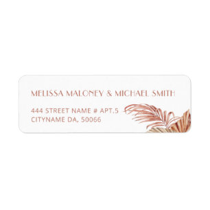 Watercolor Boho Floral Teracotta