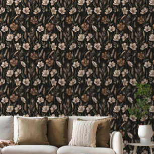 Watercolor Boho Floral Wallpaper