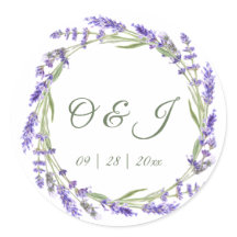 Watercolor Boho Lavender Wedding