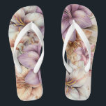 Watercolor Boho Pink Flowers Elegant Stylish Jandals<br><div class="desc">Watercolor Boho Pink Flowers Elegant Stylish Flip Flops. Unique,  beautiful,  stylish design. Easy to be personalised. Matching items are available.</div>