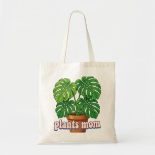 Watercolor Boho Potted Plant Graphic - "Choose Pea Tote Bag