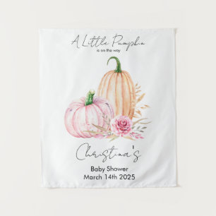 Watercolor Boho Pumpkin Babyshower  Tapestry