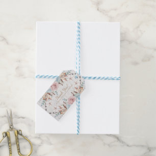 Watercolor BOHO Rustic Woodland Floral Unicorn Gift Tags