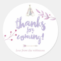 Watercolor Boho Tribal Floral Baby Shower
