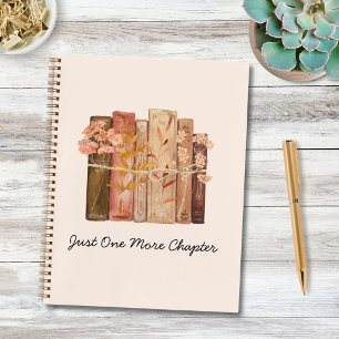 Watercolor Book Flower Brown Pink Reading Quote