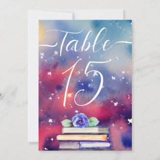 Watercolor Books Purple & Pink Whimsical Wedding