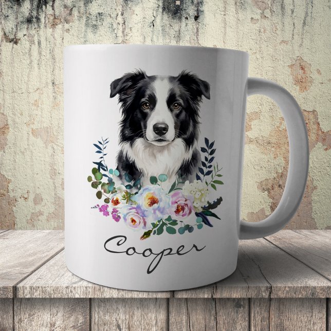 Watercolor Border Collie Coffee Mug (Creator Uploaded)