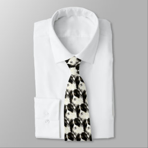 Watercolor Border Collie, Dog, Pet, Animal Tie
