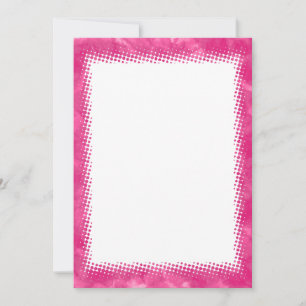 Watercolor Border Valentines Blank Custom Text  Invitation