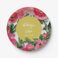 Watercolor Botanical Anemone Floral Yellow Wedding