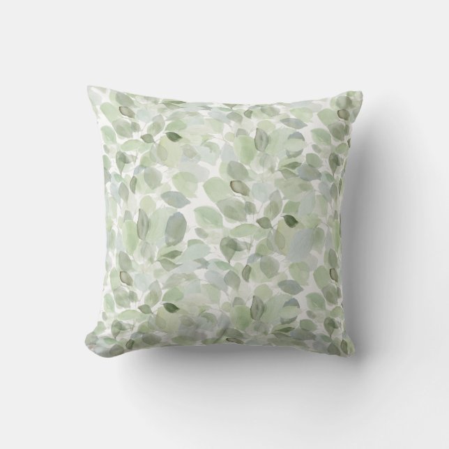 Watercolor Botanical  Cushion (Front)