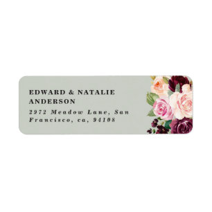 watercolor botanical floral and foliage