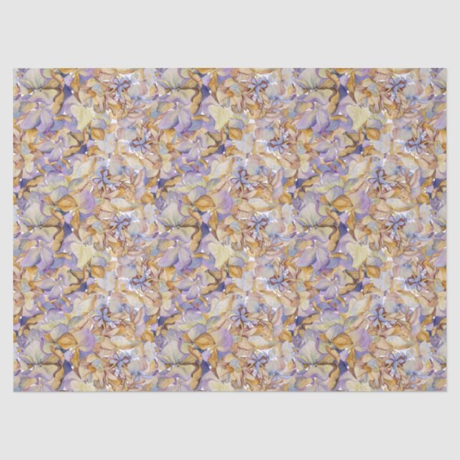 Watercolor Botanical Floral Leaf Boho  Tissue Paper (Front)