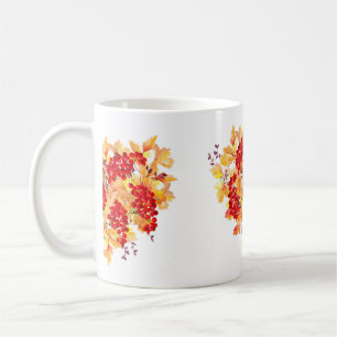 Watercolor botanical illustration. Heart shaped au Coffee Mug