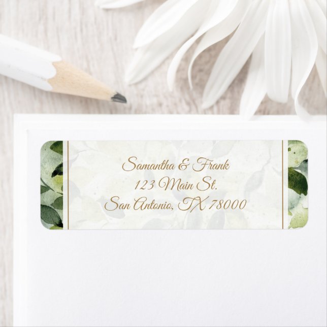 Watercolor Botanical Return Address (Insitu)