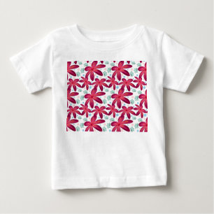Watercolor Botanical Seamless Pattern Poster Baby T-Shirt