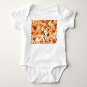 Watercolor Botanicals: Vintage Plant Pattern. Baby Bodysuit