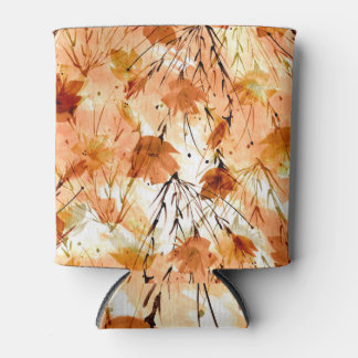 Watercolor Botanicals: Vintage Plant Pattern. Can Cooler