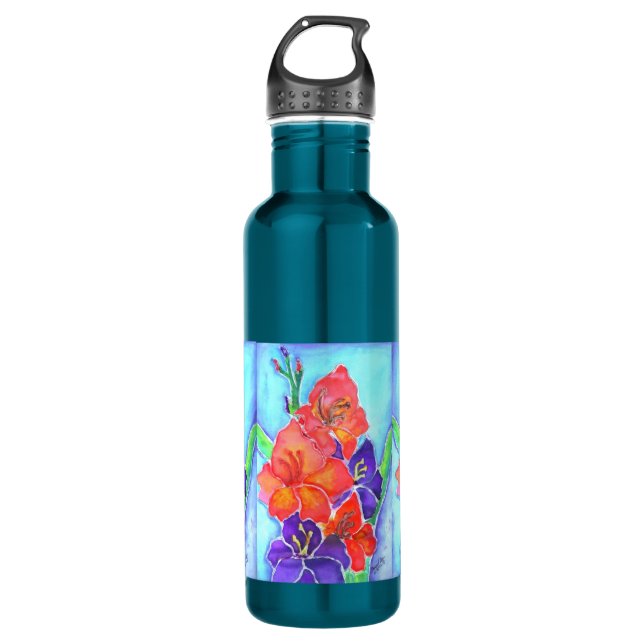 Watercolor Bouquet 710 Ml Water Bottle (Front)