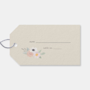 Watercolor Bouquet, Bridal Shower Table No. Tag