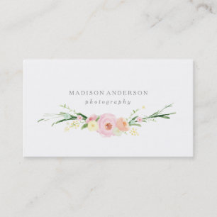 Watercolor Bouquet Business Cards
