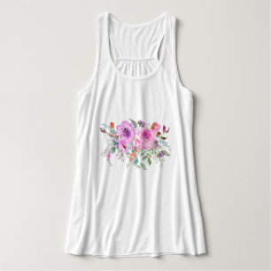 Watercolor Bouquet Singlet
