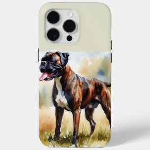 Watercolor Boxer Dog iPhone 15 Pro Max Case