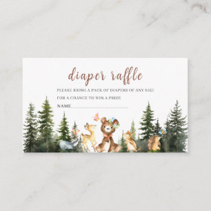 Watercolor Boy Adventure Begin baby shower diaper Enclosure Card
