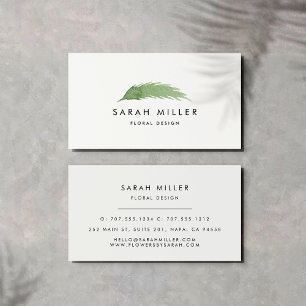 Watercolor Branch Business Card