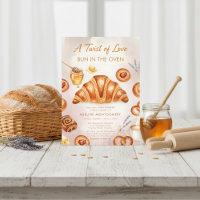 watercolor bread Bun in the Oven Baby Shower