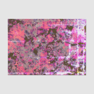 Watercolor Brick Black Pink Paint Splash Abstract Tissue Paper