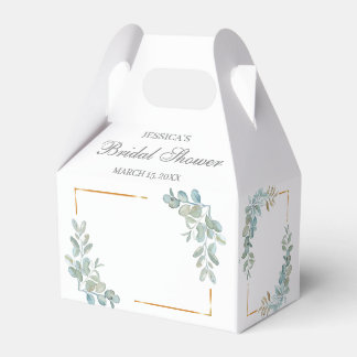 Watercolor Bridal Shower Favour Box