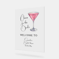 Watercolor Bridal shower Welcome 