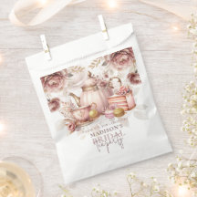 Watercolor Bridal Tea Dusty Pink Custom