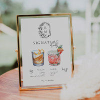 Watercolor | Bride & Groom Signature Drink